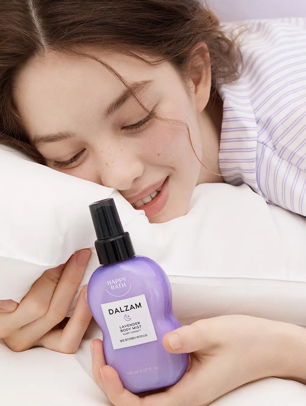 [포근잔향] 해피바스 달잠 밀키미스트 밀키라벤더향 150ML 상세페이지 2
